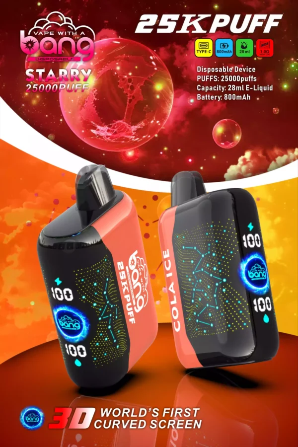 Bang STARRY 25000 Puffs 28ml E liquid Rechargeable Disposable Vape Wholesale Exciting Flavors 16 scaled 1