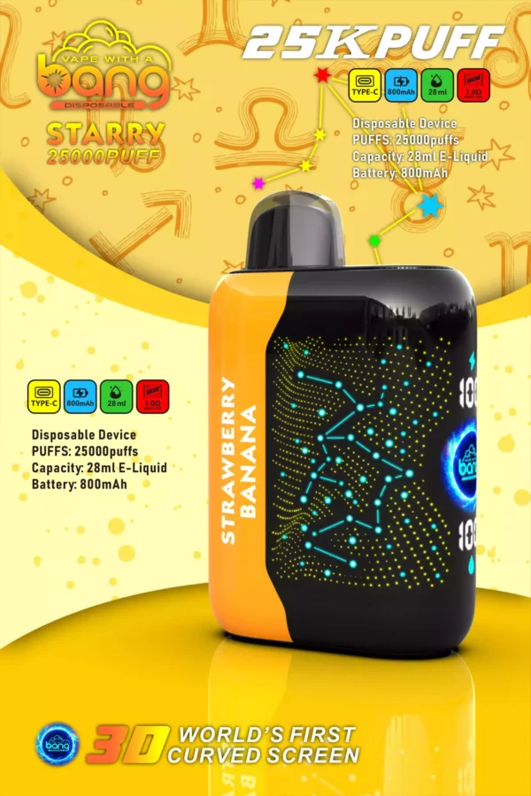 Bang STARRY 25000 Puffs 28ml E liquid Rechargeable Disposable Vape Wholesale Exciting Flavors 5 scaled 1