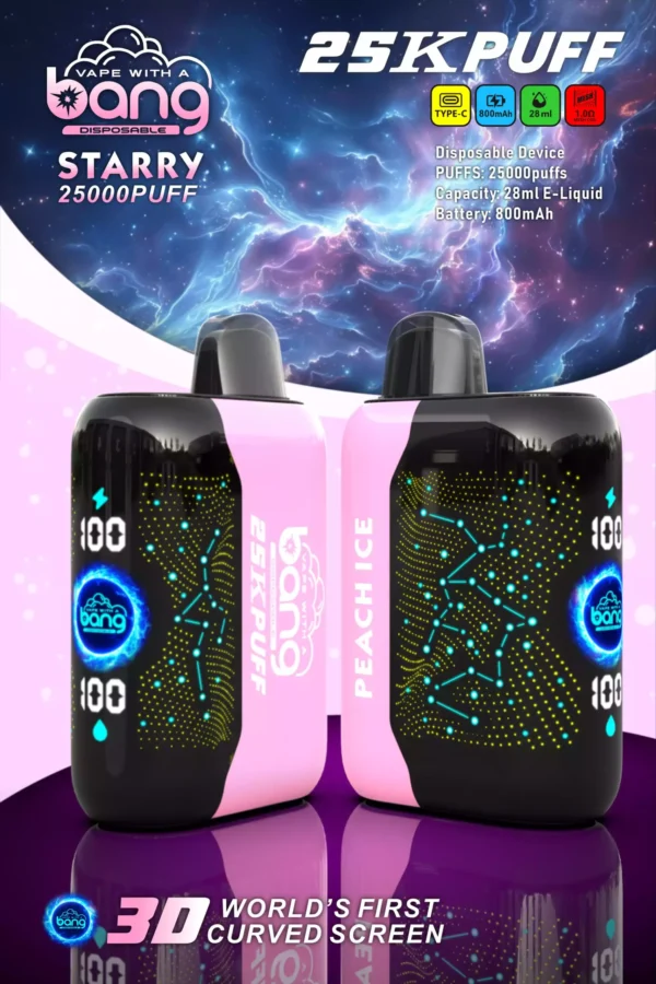 Bang STARRY 25000 Puffs 28ml E liquid Rechargeable Disposable Vape Wholesale Exciting Flavors 6 scaled 1