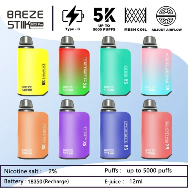 Breze Stiik Box Pro 5000 Puffs