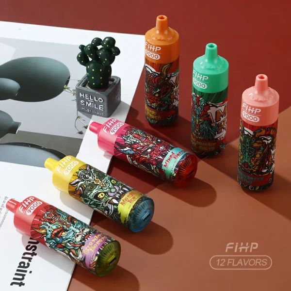 FIHP 9000 Puffs Disposable Vape Pen High Capacity 18ml E Liquid Versatile Nicotine Options and Bulk Wholesale Availability 20