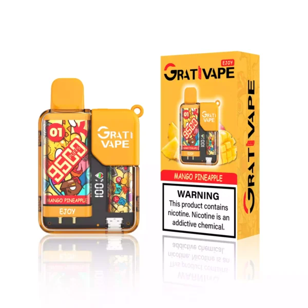 Grativape Ejoy 9500 Puffs Battery Rechargeable 650mah Latest Electronic Cigarette Wholesale Disposable Vape 10 Flavors Support OEM 7