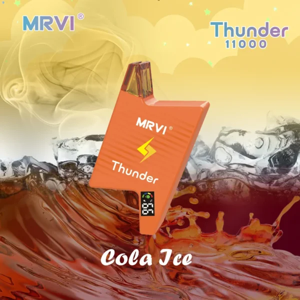 MRVI THUNDER 11000 PUFFS Wholesale Disposable Vape 2 3 5 Nicotine 19ml E Liquid With Power Screen Display 2024 Popular 9