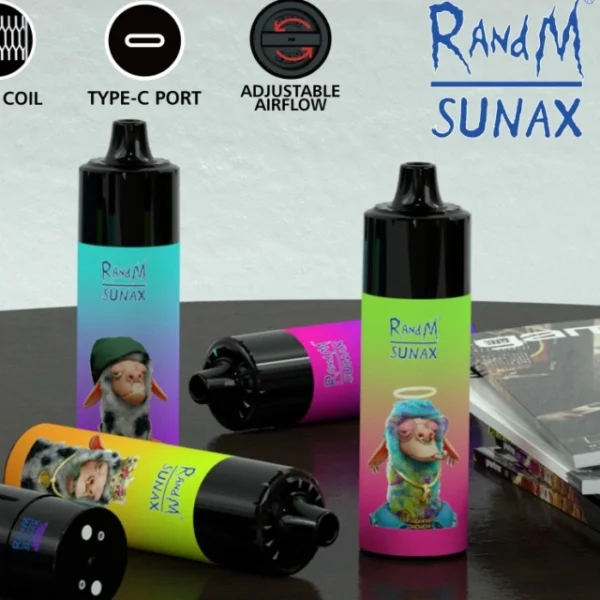 RandM Sunax 21000 Puffs Airflow Control Vape Pen Wholesale Pod Device 37000 Puffs 13