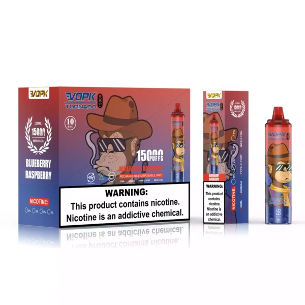 VOPK TORNADO 15000 puffs 0 2 3 5 Nicotine Disposable Vapes with10 Flavor in Bulk 6