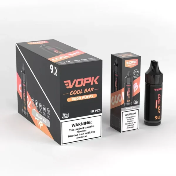 Vopk Cool Bar 9000 Puffs Disposable Vape Pen 15ml 600mAh Wholesale with Adjustable Airflow and Mesh Coil Original Factory 2