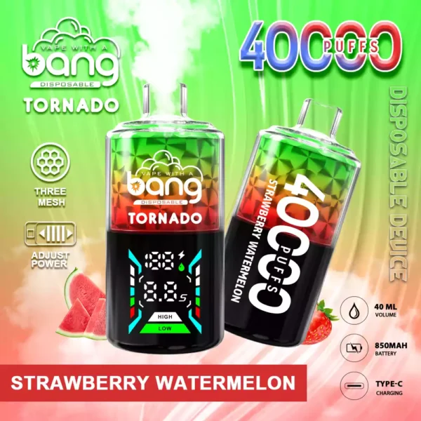 Atacado Bang 40000 PUFFS Vape descartável 40ml E líquido com 12 sabores com baixa concentração de nicotina (5)