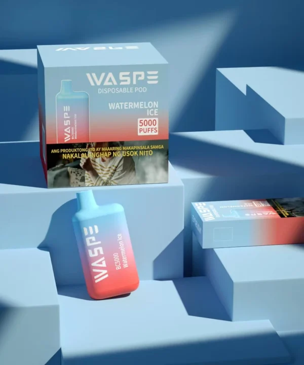 Wholesale WASPE 5000 PUFFS 0%, 2%, and 5% Nicotine Disposable Vape Direct from Factory Multiple Options 1