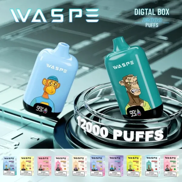 WASPE 12000 PUFFS 0%, 2% e 5% Vape descartável com baixo teor de nicotina Nova experiência para atacadistas 2