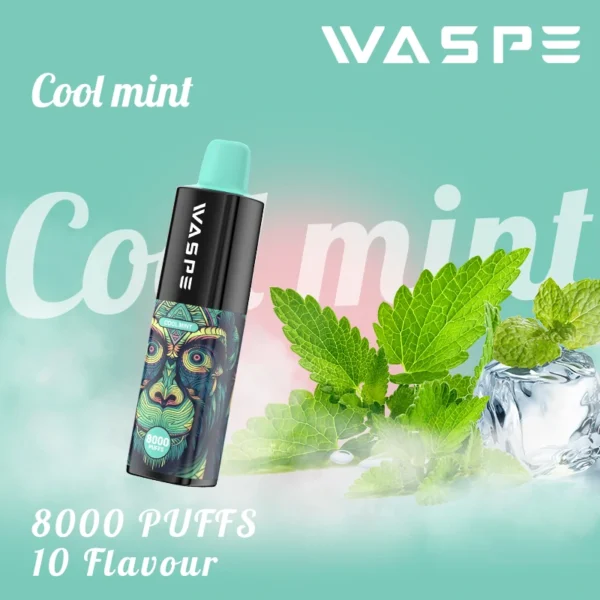 Wholesale Waspe 8000 Puffs Disposable Vape Pen with Multiple Nicotine 0 2 3 5 Levels 16ml Capacity Type C Rechargeable Battery 4