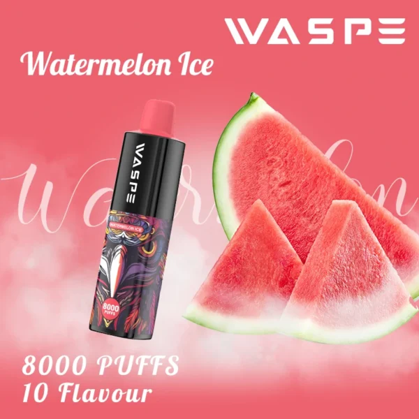 Wholesale Waspe 8000 Puffs Disposable Vape Pen with Multiple Nicotine 0 2 3 5 Levels 16ml Capacity Type C Rechargeable Battery 5