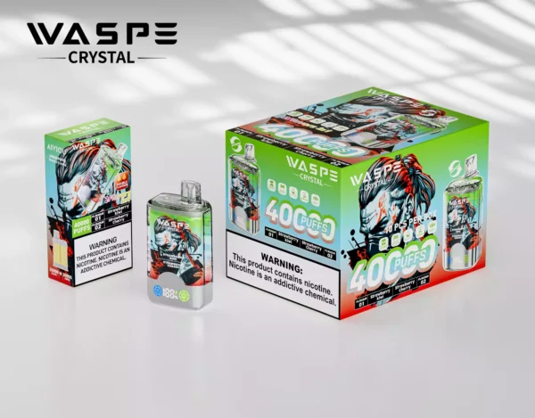 Best Price Waspe Crystal 40000 Puffs Disposable Vape With 0 2 5 Nicotine Rechargeable 850mAh 32ml E Liquid Bulk Purchase Direct From Manufacturer 18