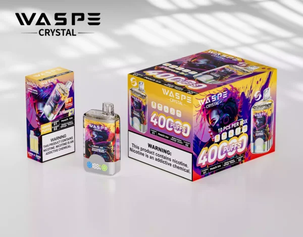 Best Price Waspe Crystal 40000 Puffs Disposable Vape With 0 2 5 Nicotine Rechargeable 850mAh 32ml E Liquid Bulk Purchase Direct From Manufacturer 21