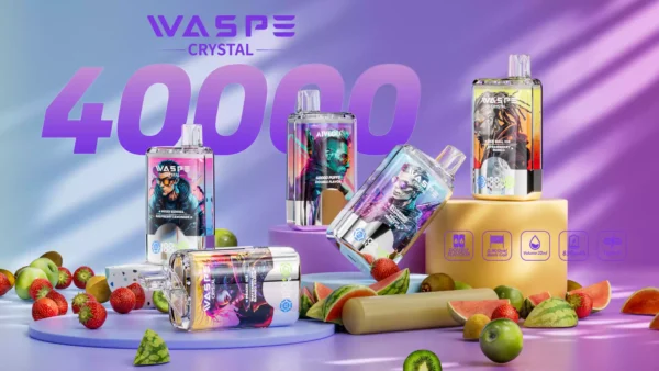 Best Price Waspe Crystal 40000 Puffs Disposable Vape With 0 2 5 Nicotine Rechargeable 850mAh 32ml E Liquid Bulk Purchase Direct From Manufacturer 27