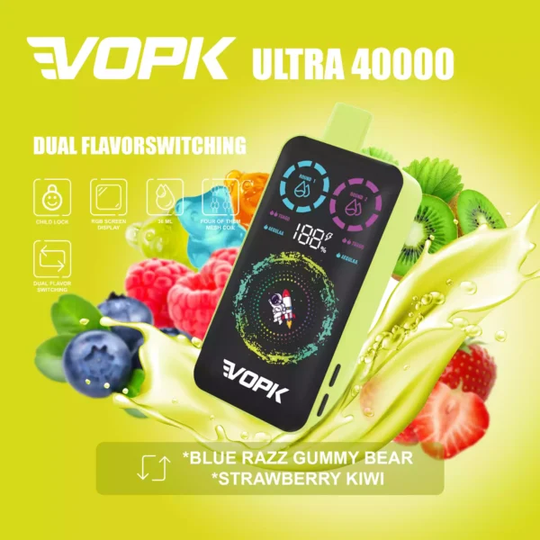 Durable VOPK ULTRA 40000 Puffs Disposable Vape Featuring Double Heating Wire and 36ML E liquid Capacity Available for Wholesale Bulk Vapes 10