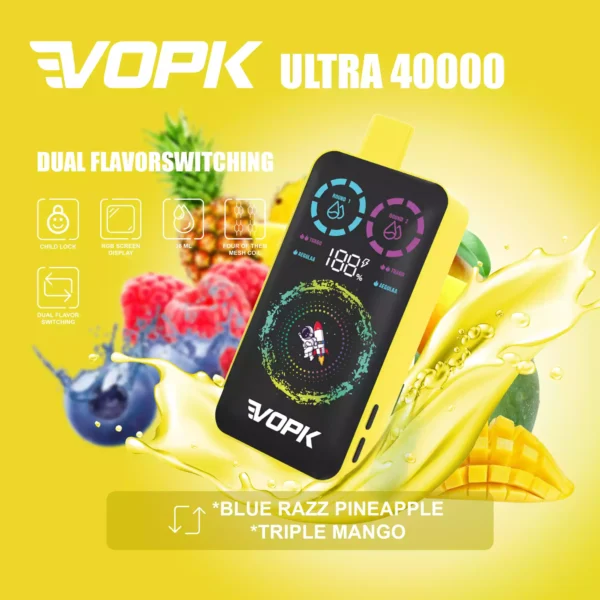 Durable VOPK ULTRA 40000 Puffs Disposable Vape Featuring Double Heating Wire and 36ML E liquid Capacity Available for Wholesale Bulk Vapes 6 1