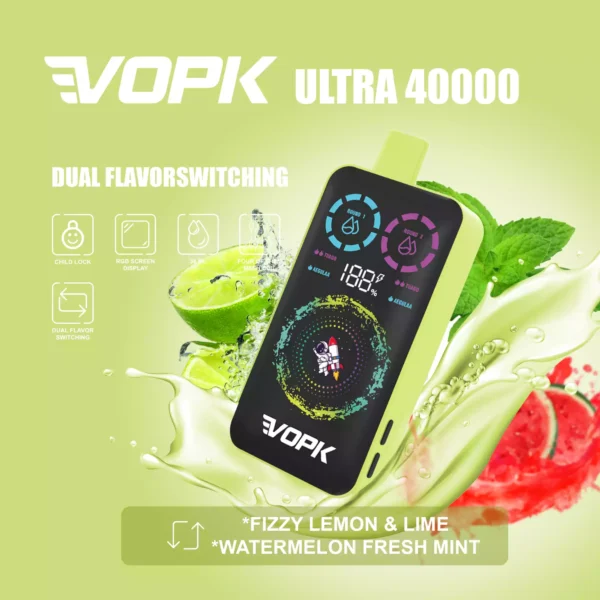 Durable VOPK ULTRA 40000 Puffs Disposable Vape Featuring Double Heating Wire and 36ML E liquid Capacity Available for Wholesale Bulk Vapes 8