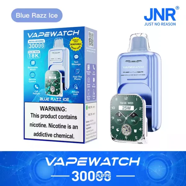 High Quality JNR Vape Watch 30000 Puffs Disposable Vape 0 2 5 Nicotine 19ML Large E liquid Capacity 1000mAh Rechargeable Type C Fast Charging Removable Strap Factory Direct Bulk Order 10