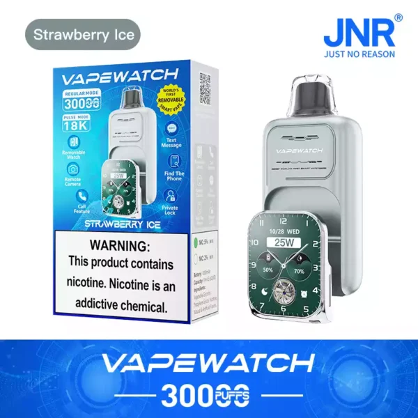 High Quality JNR Vape Watch 30000 Puffs Disposable Vape 0 2 5 Nicotine 19ML Large E liquid Capacity 1000mAh Rechargeable Type C Fast Charging Removable Strap Factory Direct Bulk Order 11