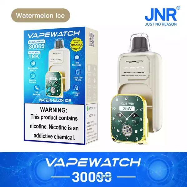 High Quality JNR Vape Watch 30000 Puffs Disposable Vape 0 2 5 Nicotine 19ML Large E liquid Capacity 1000mAh Rechargeable Type C Fast Charging Removable Strap Factory Direct Bulk Order 12