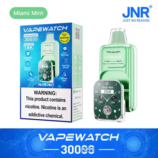 High Quality JNR Vape Watch 30000 Puffs Disposable Vape 0 2 5 Nicotine 19ML Large E liquid Capacity 1000mAh Rechargeable Type C Fast Charging Removable Strap Factory Direct Bulk Order 13