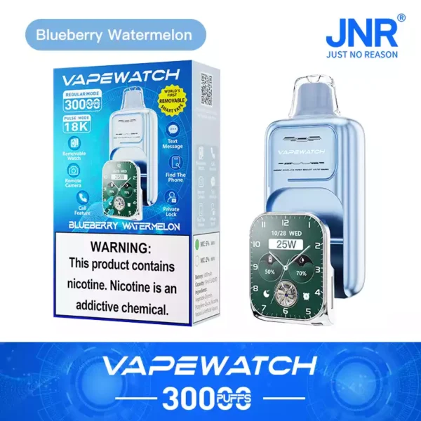 High Quality JNR Vape Watch 30000 Puffs Disposable Vape 0 2 5 Nicotine 19ML Large E liquid Capacity 1000mAh Rechargeable Type C Fast Charging Removable Strap Factory Direct Bulk Order 17