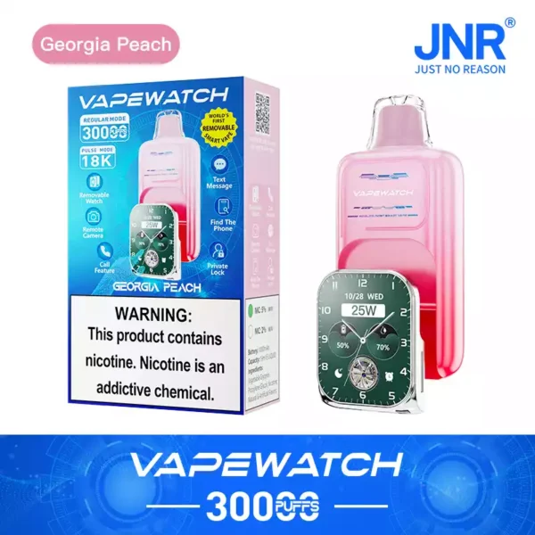 High Quality JNR Vape Watch 30000 Puffs Disposable Vape 0 2 5 Nicotine 19ML Large E liquid Capacity 1000mAh Rechargeable Type C Fast Charging Removable Strap Factory Direct Bulk Order 18