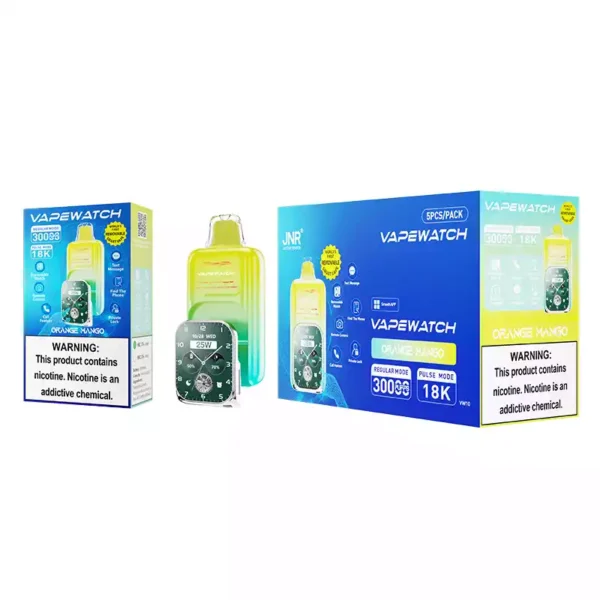 High Quality JNR Vape Watch 30000 Puffs Disposable Vape 0 2 5 Nicotine 19ML Large E liquid Capacity 1000mAh Rechargeable Type C Fast Charging Removable Strap Factory Direct Bulk Order 9