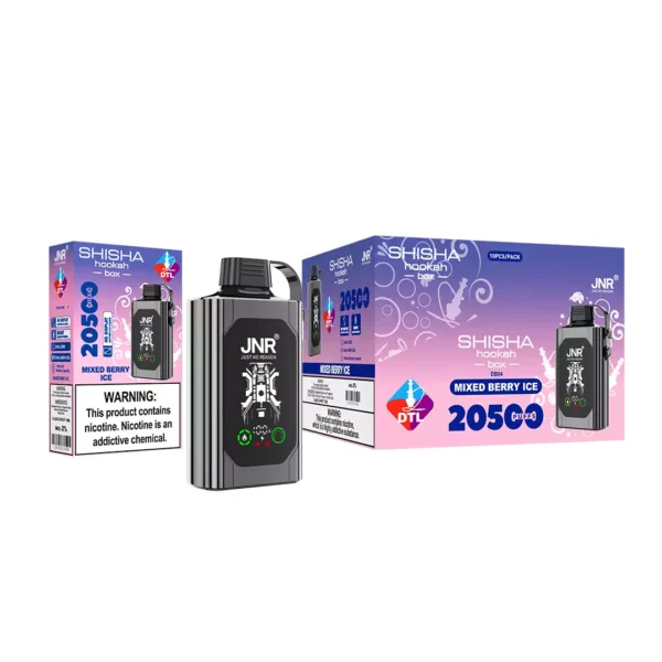 Hot Selling JNR Shisha Hookah Box 20500 Puffs Disposable Vape With 0 2 5 Nicotine 25ml Capacity 1000mAh Battery and HD Display for Wholesale 12