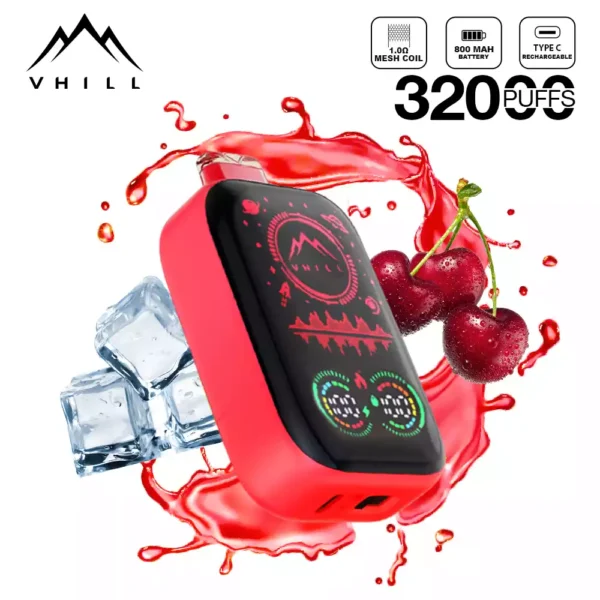 Hot Selling Vhill FULL SCREEN 32000 Puffs Disposable Vape with 5% Nicotine and Rechargeable Battery for Bulk Purchase from Source Manufacturer (10)