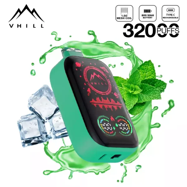 Hot Selling Vhill FULL SCREEN 32000 Puffs Disposable Vape with 5 Nicotine and Rechargeable Battery for Bulk Purchase from Source Manufacturer 8