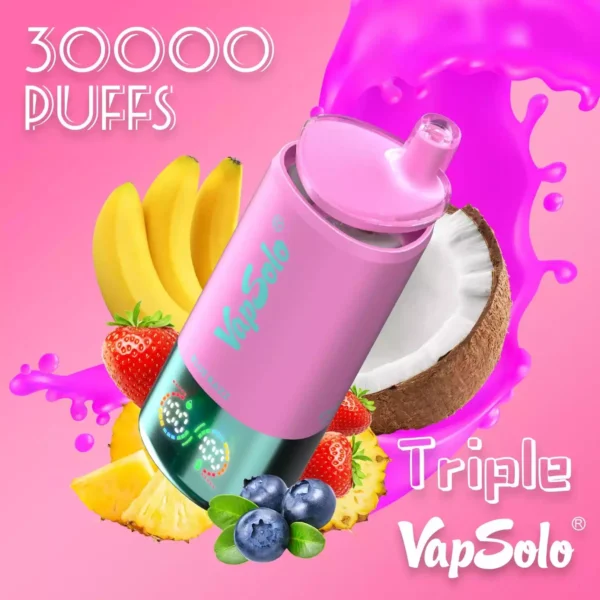 Latest Model Vapsolo Triple 30K Puffs Disposable Vape With 1 0Ω Coil And 0 2 3 5 Nicotin 3