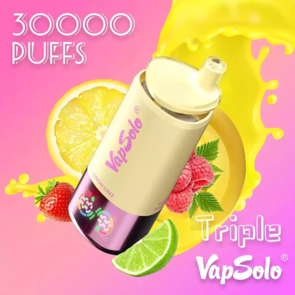 Latest Model Vapsolo Triple 30K Puffs Disposable Vape With 1 0Ω Coil And 0 2 3 5 Nicotin 4