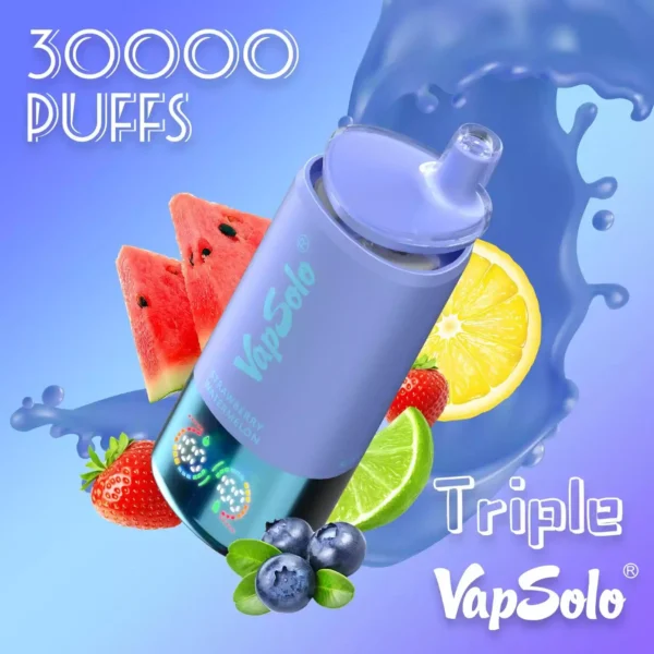 Latest Model Vapsolo Triple 30K Puffs Disposable Vape With 1 0Ω Coil And 0 2 3 5 Nicotin 5