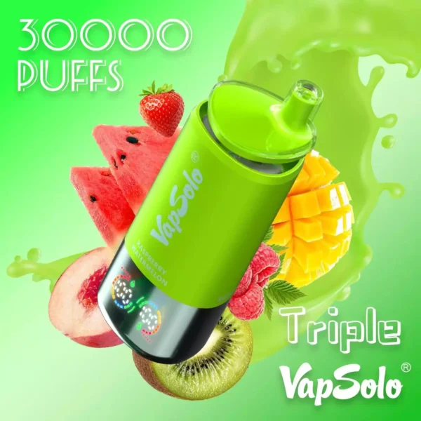 Latest Model Vapsolo Triple 30K Puffs Disposable Vape With 1 0Ω Coil And 0 2 3 5 Nicotin 6