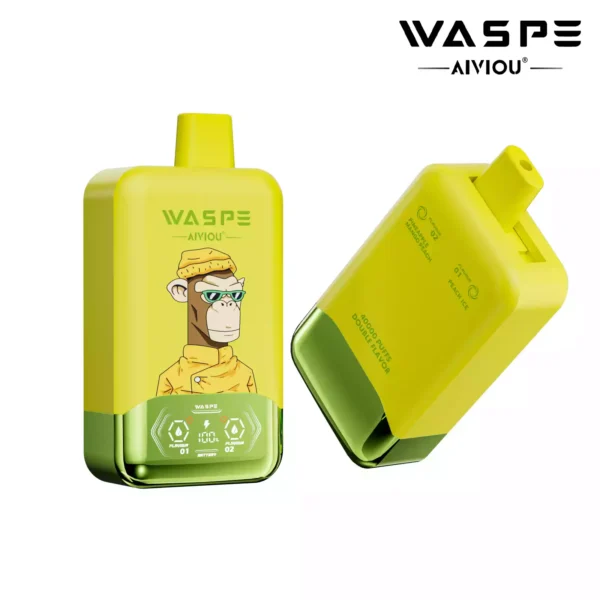 Latest WASPE Double Flavor 40K Puffs Disposable Vape with 0 2 5 Nicotine 850mAh Rechargeable Battery 36ml Prefilled Liquid Source Factory Direct Sale 1