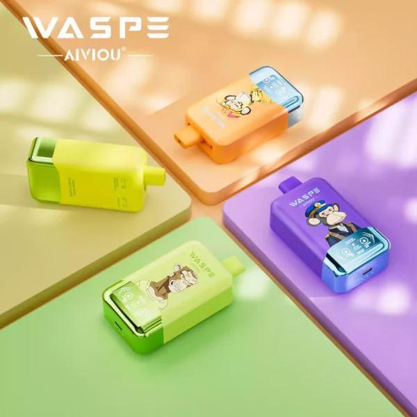 Latest WASPE Double Flavor 40K Puffs Disposable Vape with 0 2 5 Nicotine 850mAh Rechargeable Battery 36ml Prefilled Liquid Source Factory Direct Sale 13