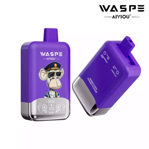 Latest WASPE Double Flavor 40K Puffs Disposable Vape with 0 2 5 Nicotine 850mAh Rechargeable Battery 36ml Prefilled Liquid Source Factory Direct Sale 2