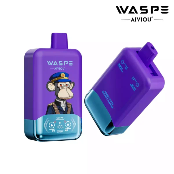 Latest WASPE Double Flavor 40K Puffs Disposable Vape with 0 2 5 Nicotine 850mAh Rechargeable Battery 36ml Prefilled Liquid Source Factory Direct Sale 3