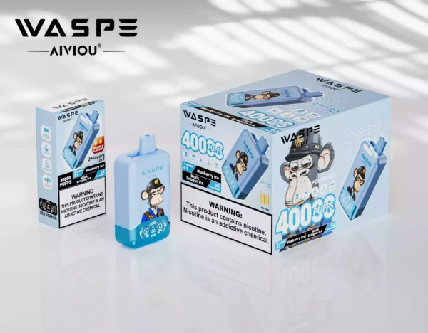 Latest WASPE Double Flavor 40K Puffs Disposable Vape with 0 2 5 Nicotine 850mAh Rechargeable Battery 36ml Prefilled Liquid Source Factory Direct Sale 45