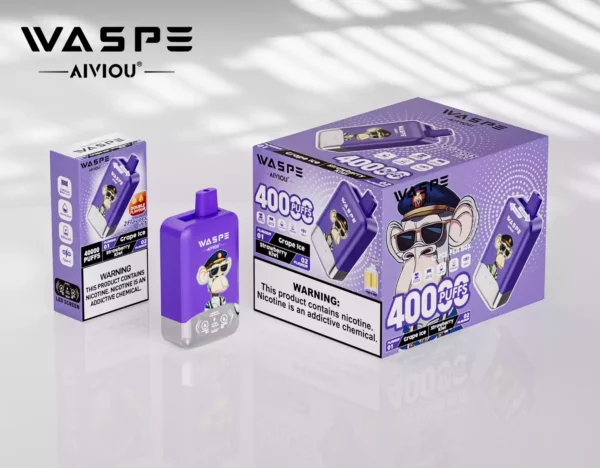 Latest WASPE Double Flavor 40K Puffs Disposable Vape with 0 2 5 Nicotine 850mAh Rechargeable Battery 36ml Prefilled Liquid Source Factory Direct Sale 46