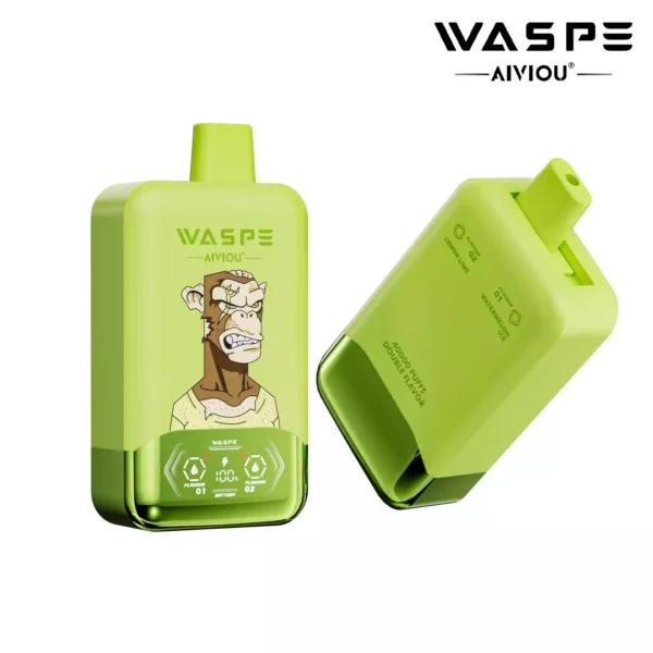 Latest WASPE Double Flavor 40K Puffs Disposable Vape with 0 2 5 Nicotine 850mAh Rechargeable Battery 36ml Prefilled Liquid Source Factory Direct Sale 49