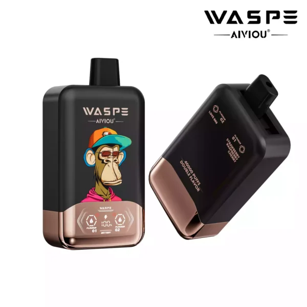 Latest WASPE Double Flavor 40K Puffs Disposable Vape with 0 2 5 Nicotine 850mAh Rechargeable Battery 36ml Prefilled Liquid Source Factory Direct Sale 5