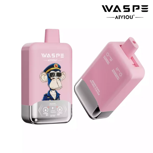 Latest WASPE Double Flavor 40K Puffs Disposable Vape with 0 2 5 Nicotine 850mAh Rechargeable Battery 36ml Prefilled Liquid Source Factory Direct Sale 51