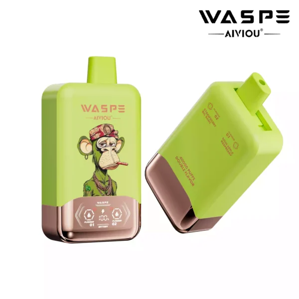 Latest WASPE Double Flavor 40K Puffs Disposable Vape with 0 2 5 Nicotine 850mAh Rechargeable Battery 36ml Prefilled Liquid Source Factory Direct Sale 9