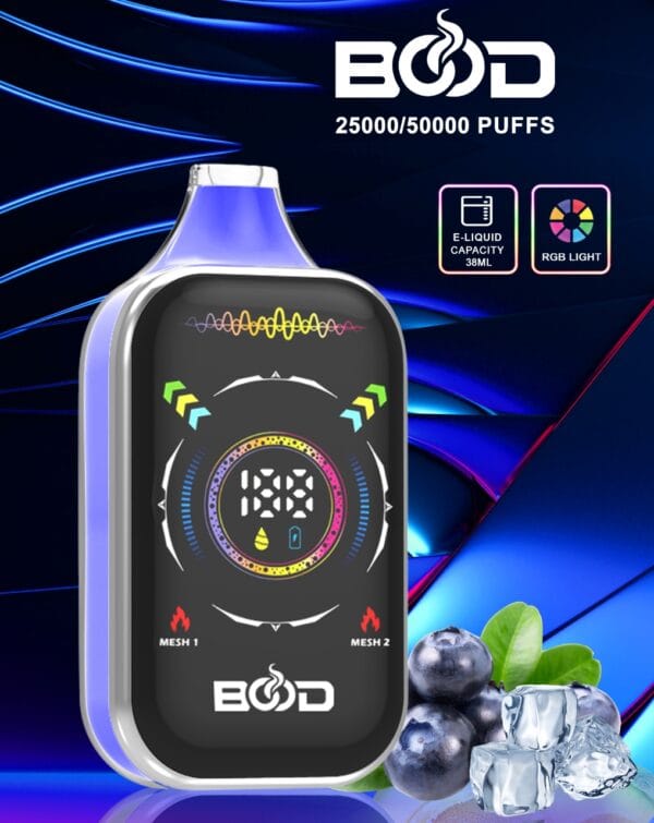 New Arrival Bood Pulse Pro 50k Puffs Disposable Vape with 0 2 5 Nicotine 850mAh Rechargeable Battery 38ml E liquid for Wholesale Buyers 3