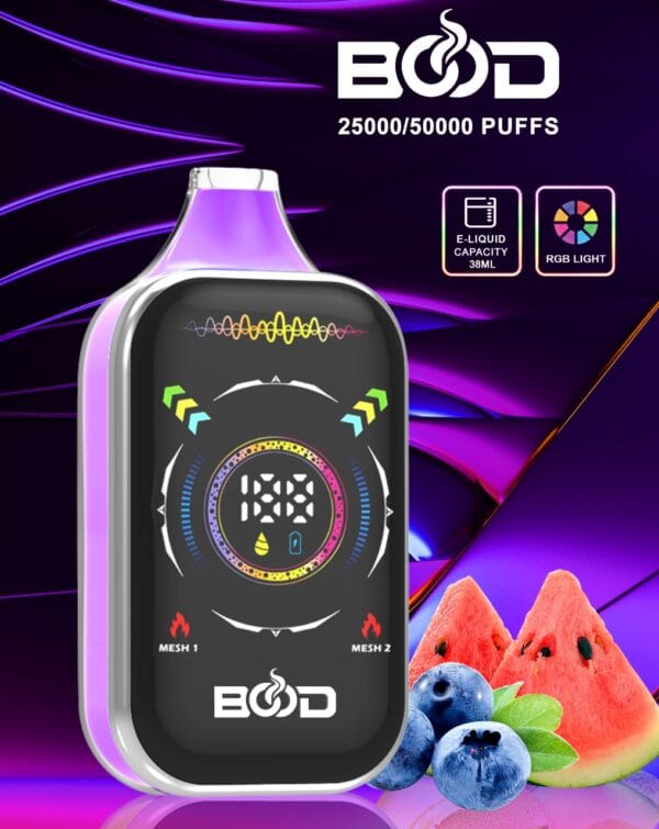 New Arrival Bood Pulse Pro 50k Puffs Disposable Vape with 0 2 5 Nicotine 850mAh Rechargeable Battery 38ml E liquid for Wholesale Buyers 5