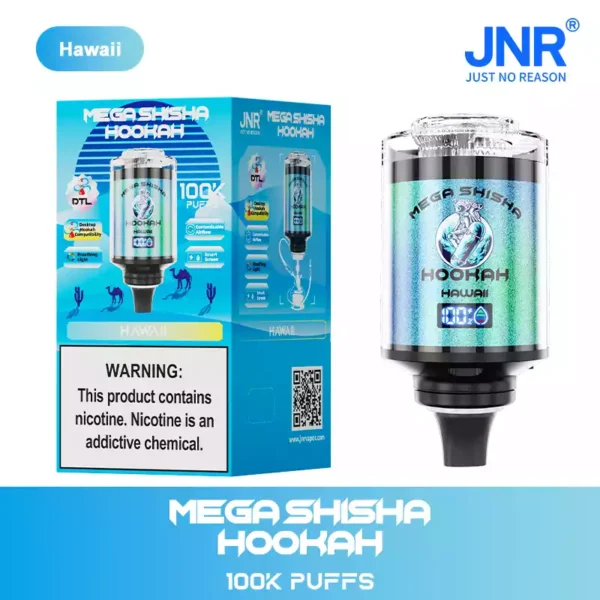 Popular JNR Mega Shisha Hookah 100000 Puffs Disposable Vape with Dual Mouthpiece Smart Screen and 0 2 5 Nicotine for Wholesale Purchase 11