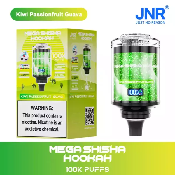 Popular JNR Mega Shisha Hookah 100000 Puffs Disposable Vape with Dual Mouthpiece Smart Screen and 0 2 5 Nicotine for Wholesale Purchase 12