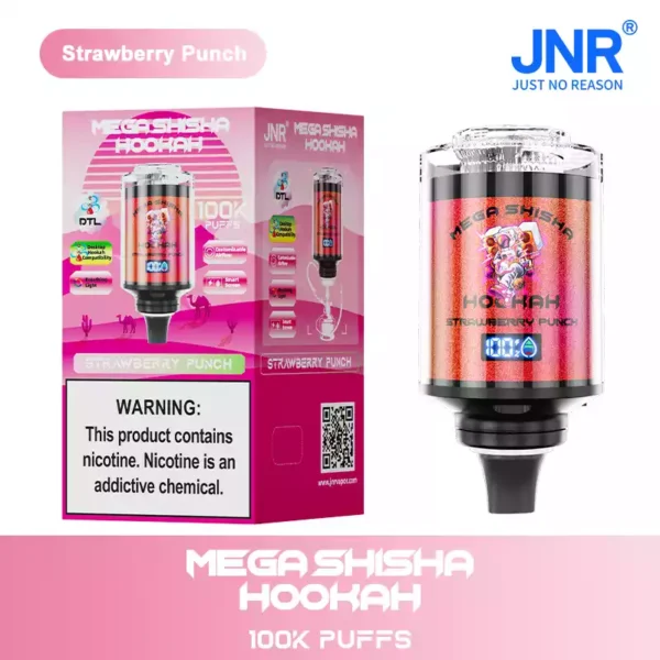 Popular JNR Mega Shisha Hookah 100000 Puffs Disposable Vape with Dual Mouthpiece Smart Screen and 0 2 5 Nicotine for Wholesale Purchase 5